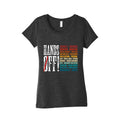 Hands Off Trump Protest Womens Triblend Tee Hoodie, Sweatshirt | CoreVibeTees.com (Image 1)