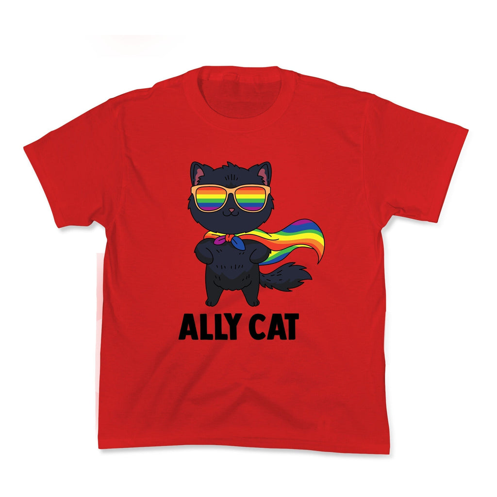Ally Cat Kids Tee Hoodie, Sweatshirt | CoreVibeTees.com (Image 1)