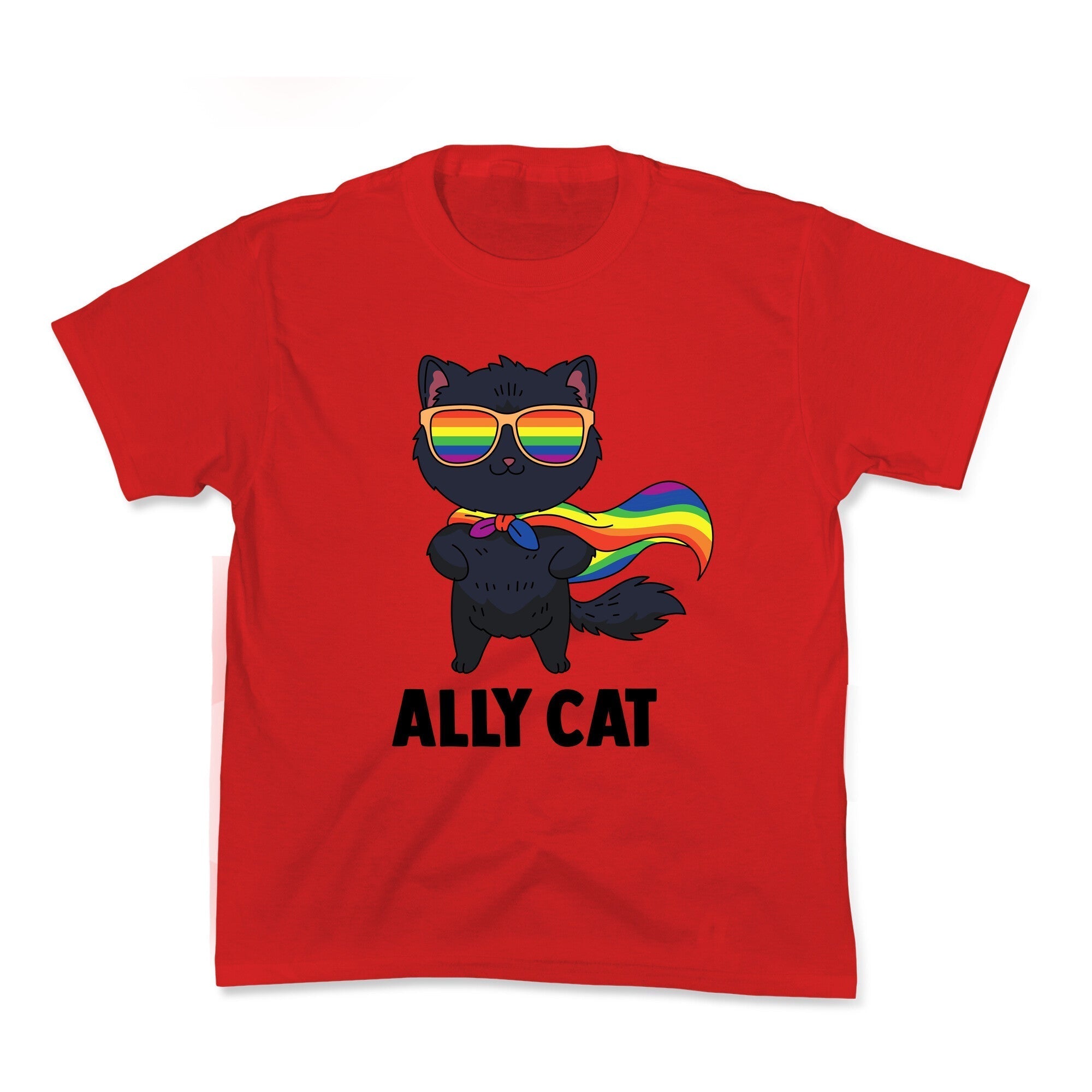 Ally Cat Kids Tee Hoodie, Sweatshirt | CoreVibeTees.com (Image 1)