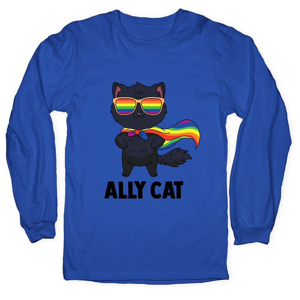 Ally Cat Longsleeve Tee Hoodie, Sweatshirt | CoreVibeTees.com (Image 3)