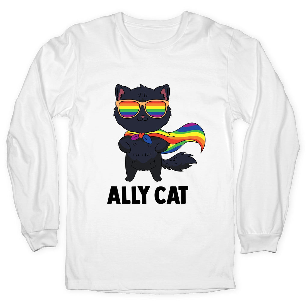 Ally Cat Longsleeve Tee Hoodie, Sweatshirt | CoreVibeTees.com (Image 4)