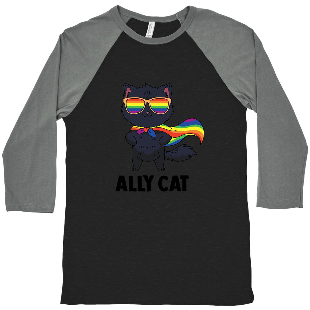 Ally Cat Baseball Tee Hoodie, Sweatshirt | CoreVibeTees.com (Image 1)