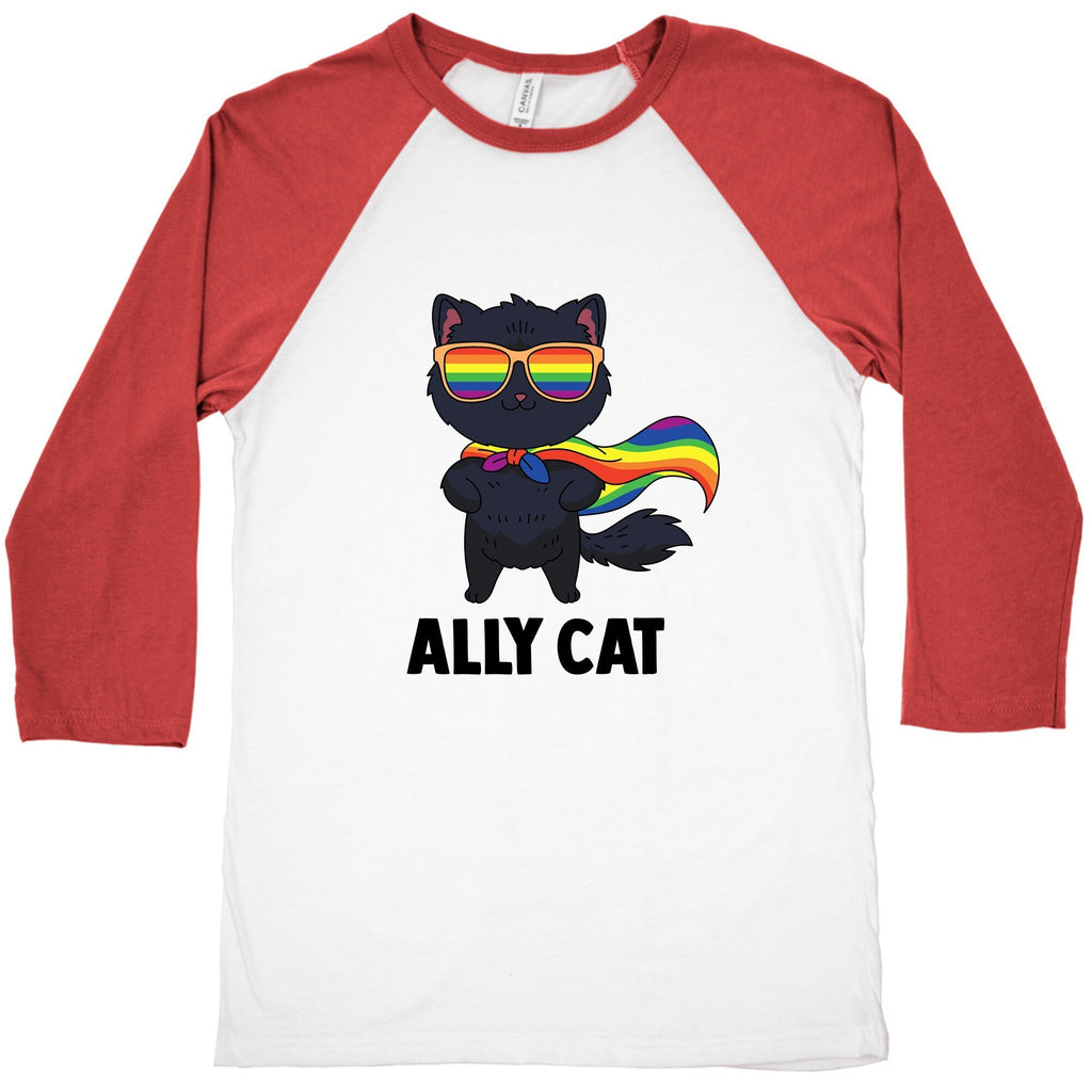 Ally Cat Baseball Tee Hoodie, Sweatshirt | CoreVibeTees.com (Image 3)