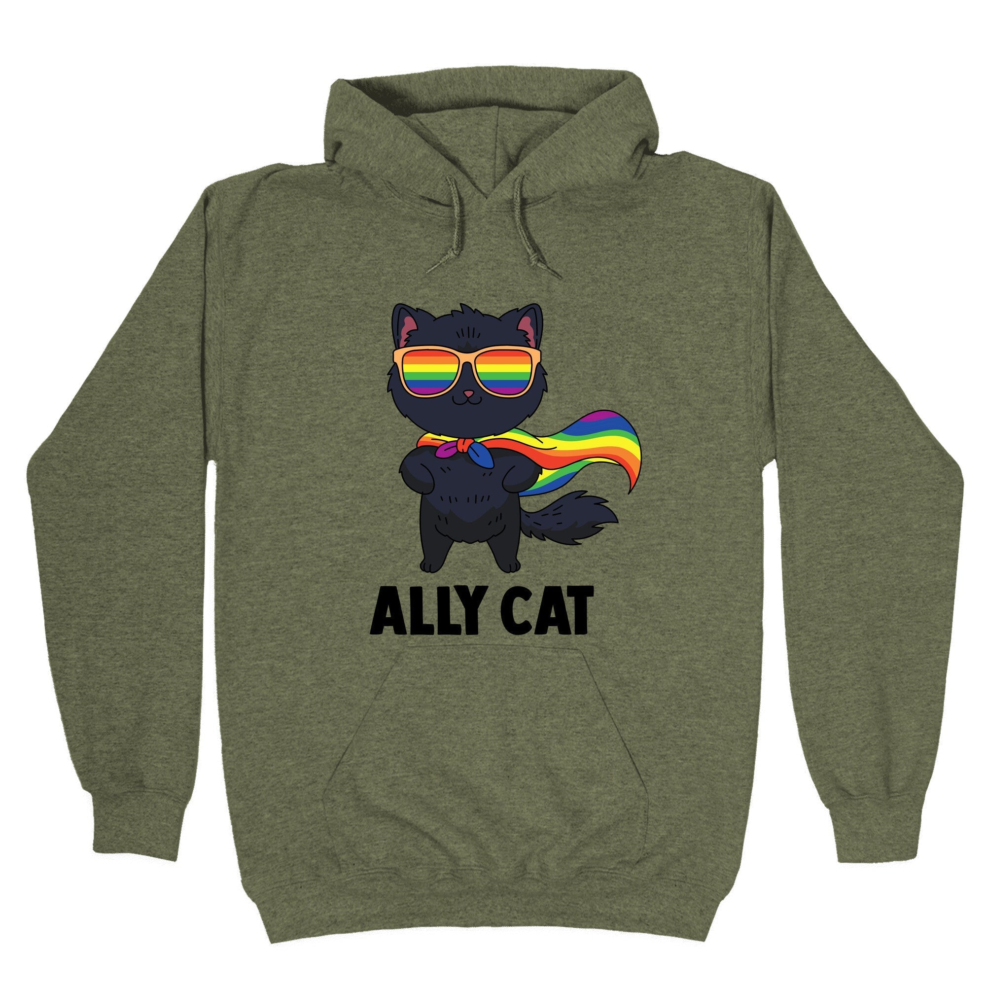Ally Cat Hoodie T-Shirts, Sweatshirt | CoreVibeTees.com (Image 4)