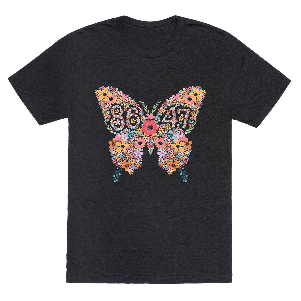 8647 Anti Trump Butterfly Unisex Triblend Tee Hoodie, Sweatshirt | CoreVibeTees.com (Image 1)