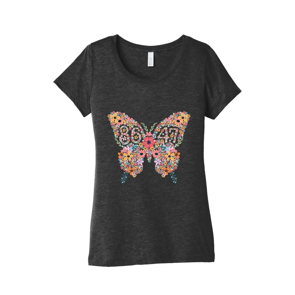 8647 Anti Trump Butterfly Womens Triblend Tee Hoodie, Sweatshirt | CoreVibeTees.com (Image 1)
