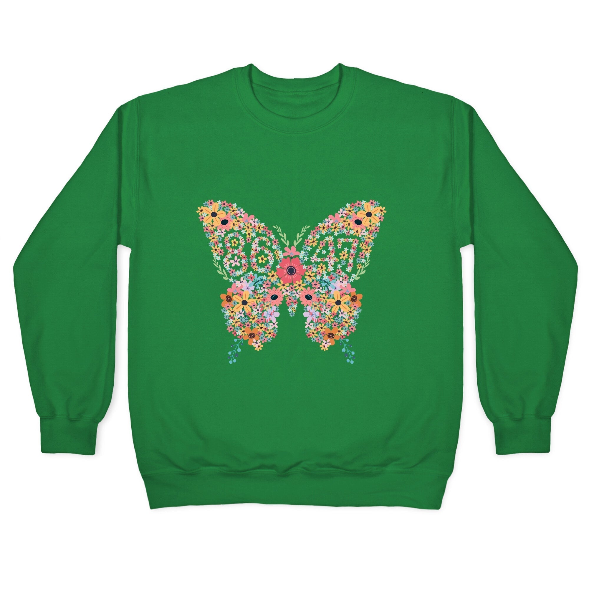 8647 Anti Trump Butterfly Crewneck Sweatshirt T-Shirts, Hoodie | CoreVibeTees.com (Image 3)