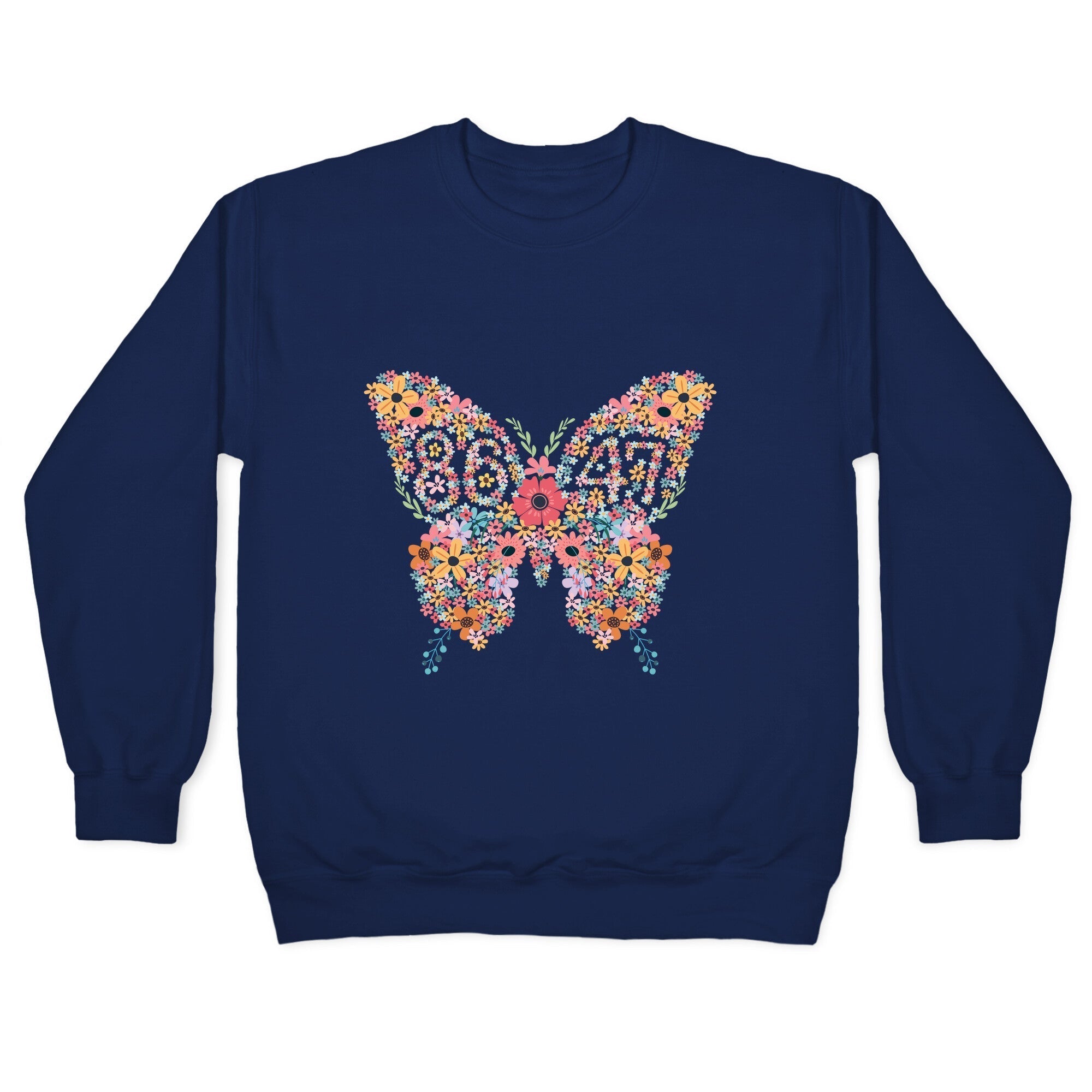 8647 Anti Trump Butterfly Crewneck Sweatshirt T-Shirts, Hoodie | CoreVibeTees.com (Image 4)