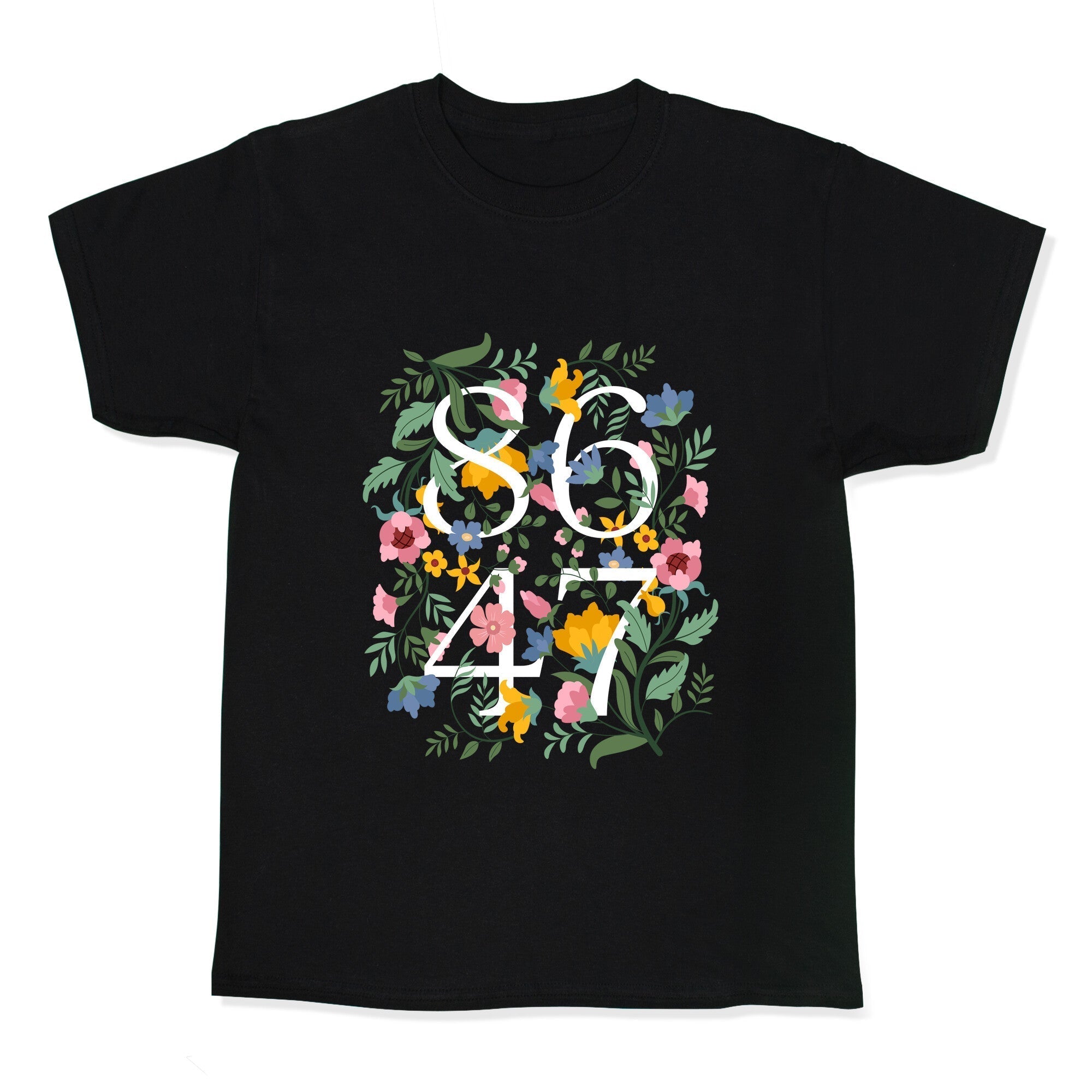 8647 Anti Trump Floral Kids Tee Hoodie, Sweatshirt | CoreVibeTees.com (Image 1)