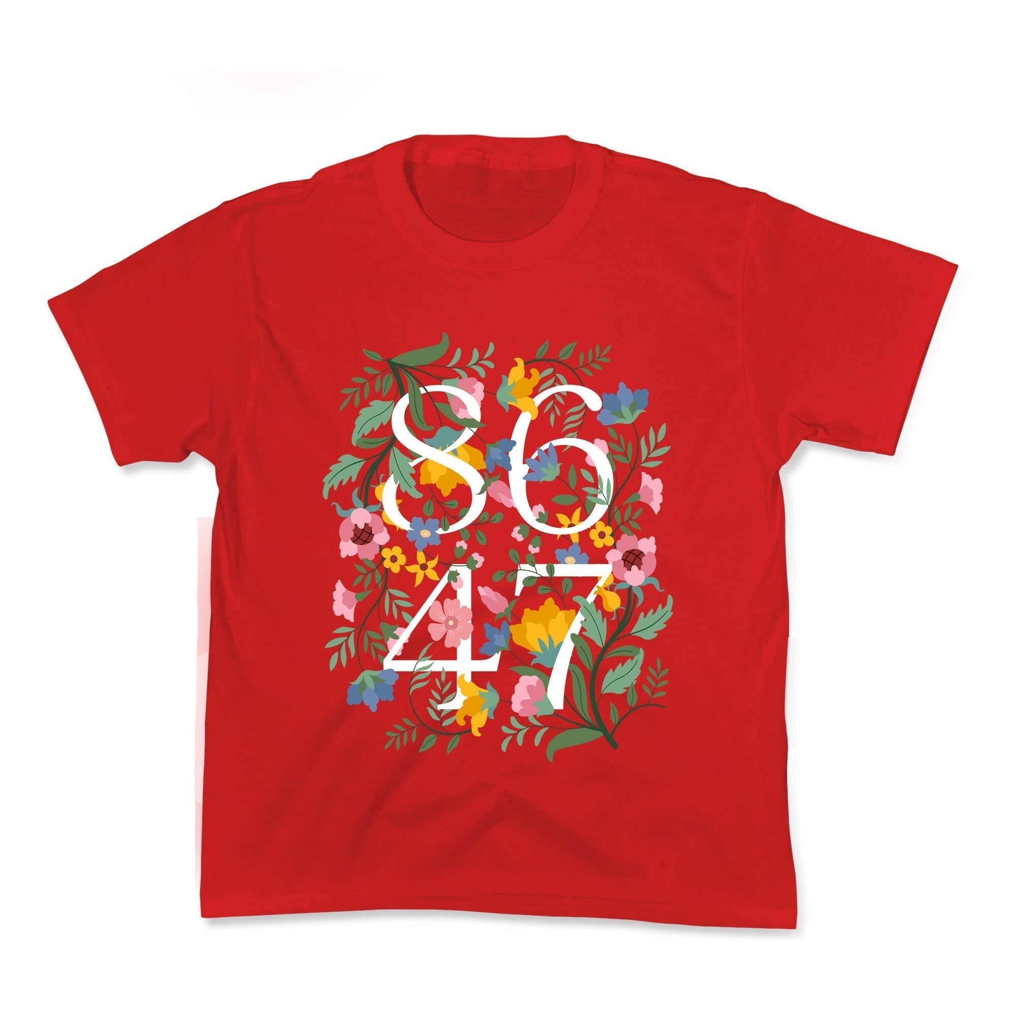 8647 Anti Trump Floral Kids Tee Hoodie, Sweatshirt | CoreVibeTees.com (Image 3)