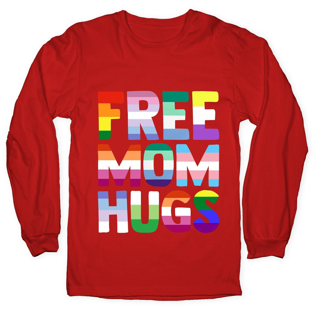 Free Mom Hugs Rainbow Longsleeve Tee Hoodie, Sweatshirt | CoreVibeTees.com (Image 5)