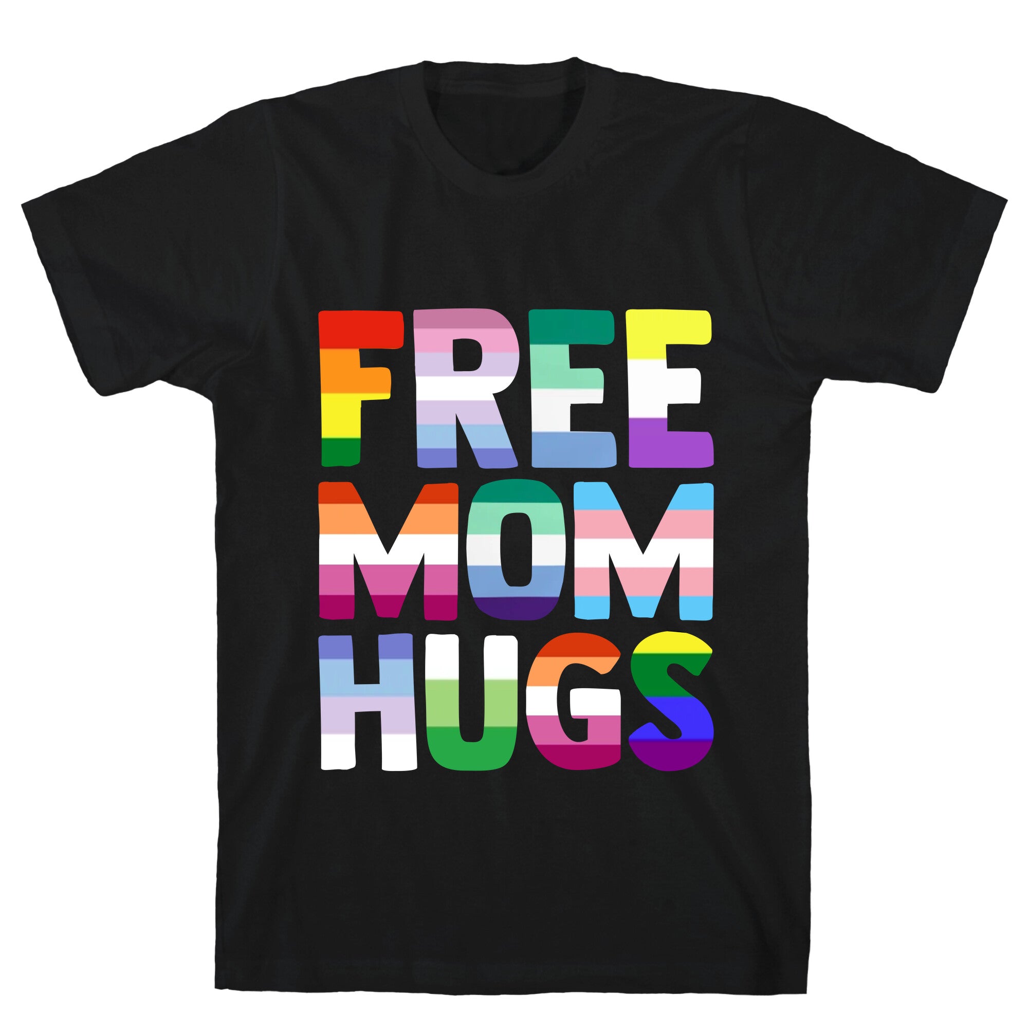 Free Mom Hugs Rainbow T-Shirt Hoodie, Sweatshirt | CoreVibeTees.com (Image 2)