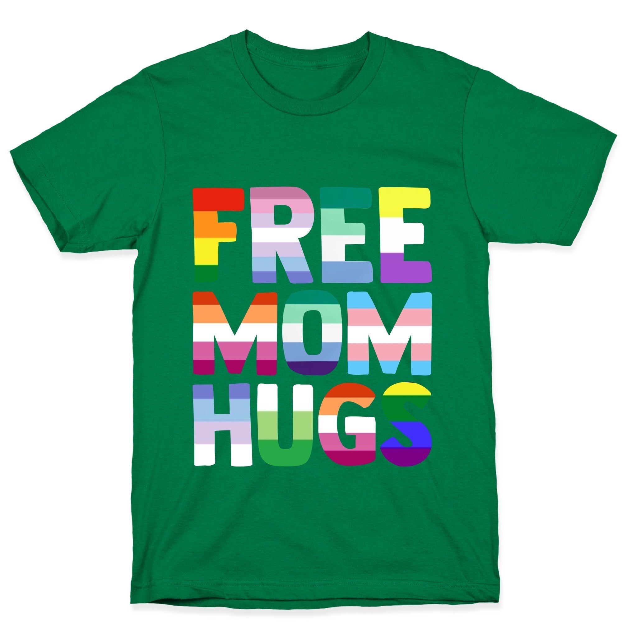 Free Mom Hugs Rainbow T-Shirt Hoodie, Sweatshirt | CoreVibeTees.com (Image 3)
