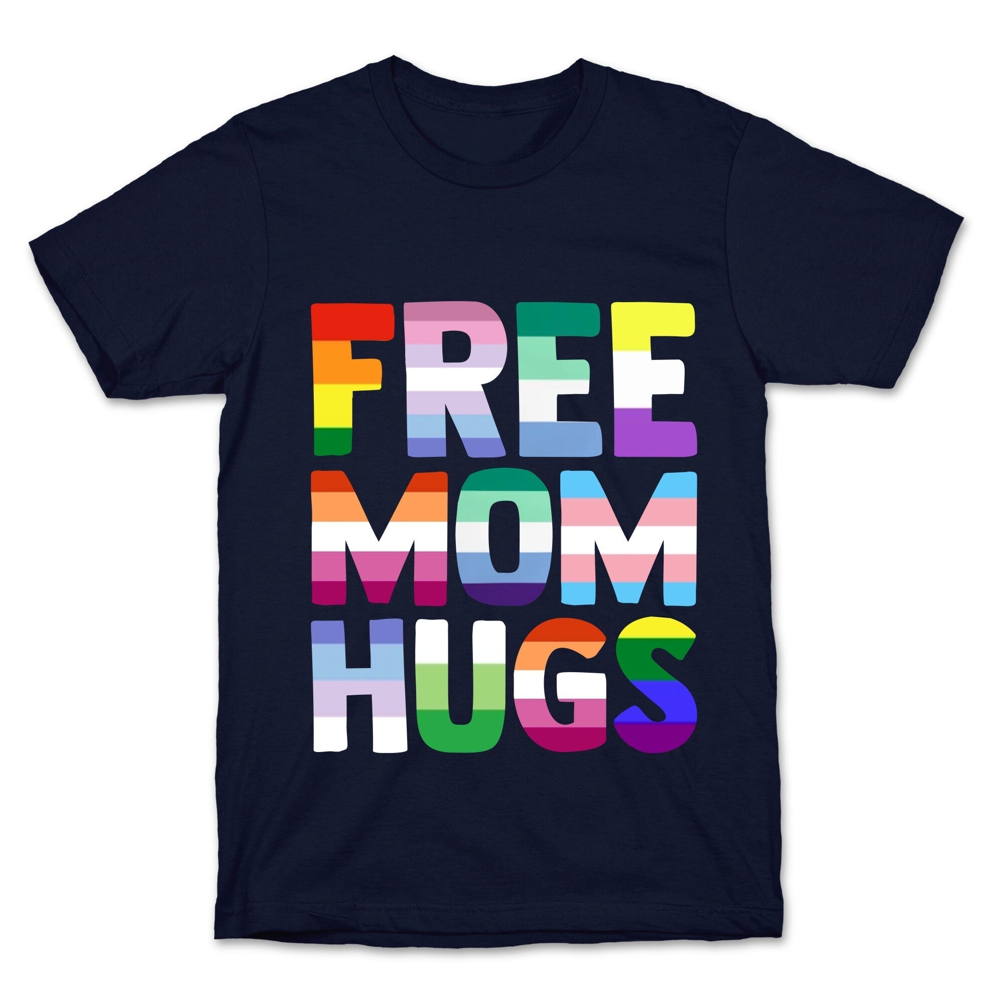 Free Mom Hugs Rainbow T-Shirt Hoodie, Sweatshirt | CoreVibeTees.com (Image 4)