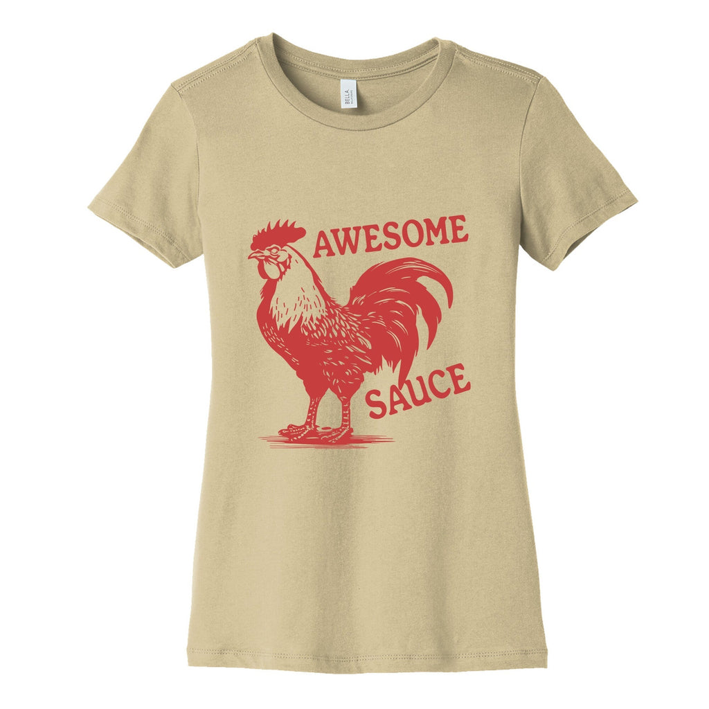 Awesome Sauce Womens Cotton Tee Hoodie, Sweatshirt | CoreVibeTees.com (Image 3)