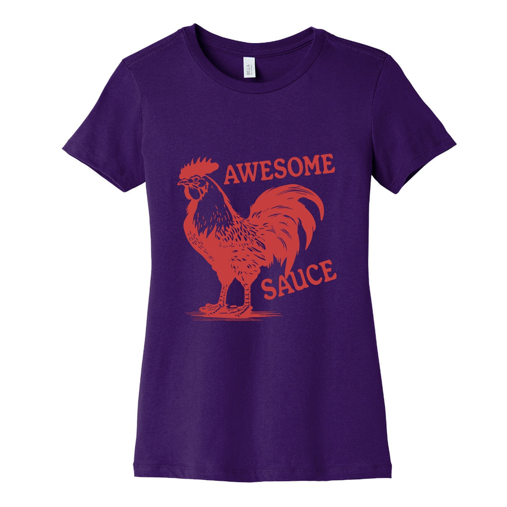 Awesome Sauce Womens Cotton Tee Hoodie, Sweatshirt | CoreVibeTees.com (Image 4)