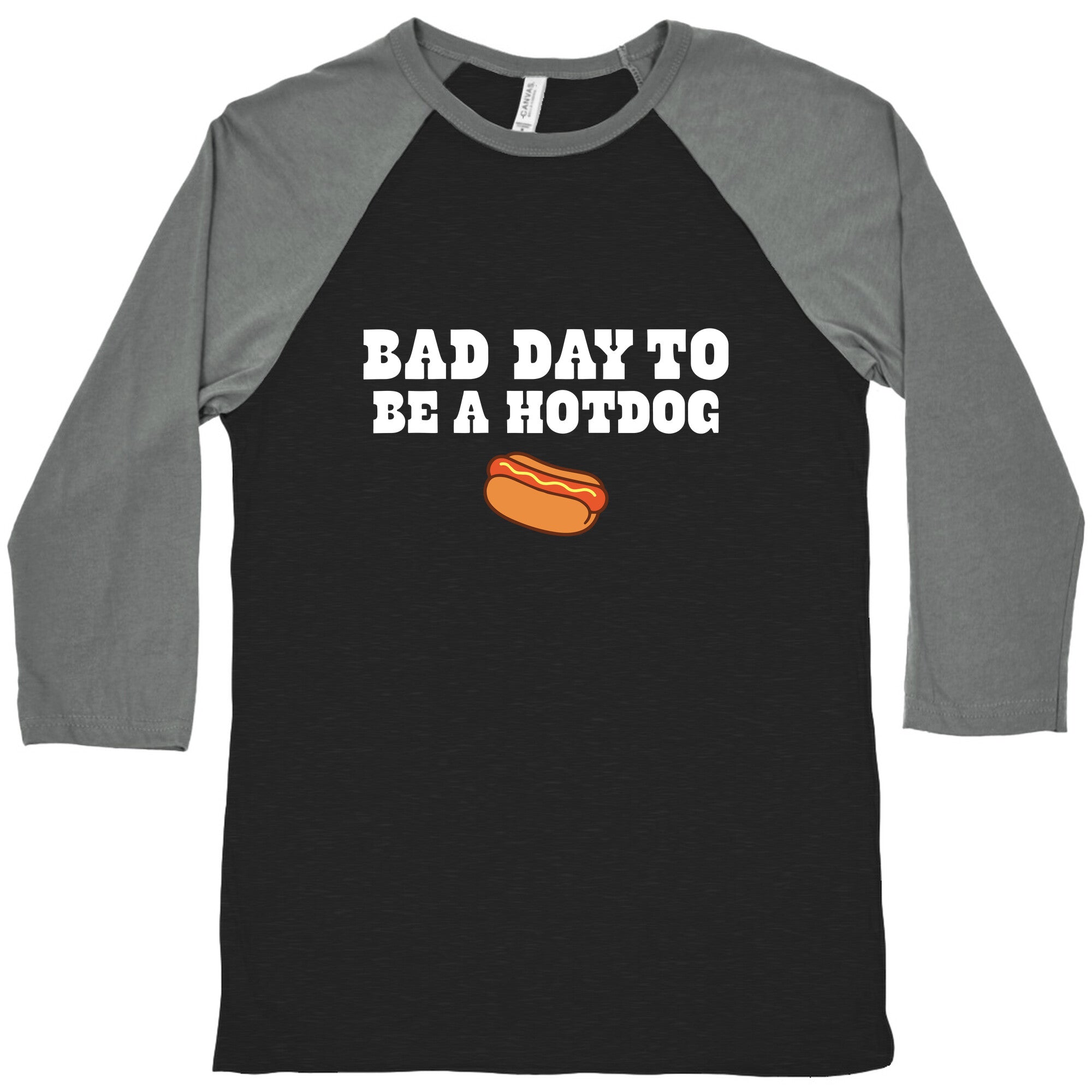 Bad Day to Be a Hot Dog Baseball Tee Hoodie, Sweatshirt | CoreVibeTees.com (Image 1)