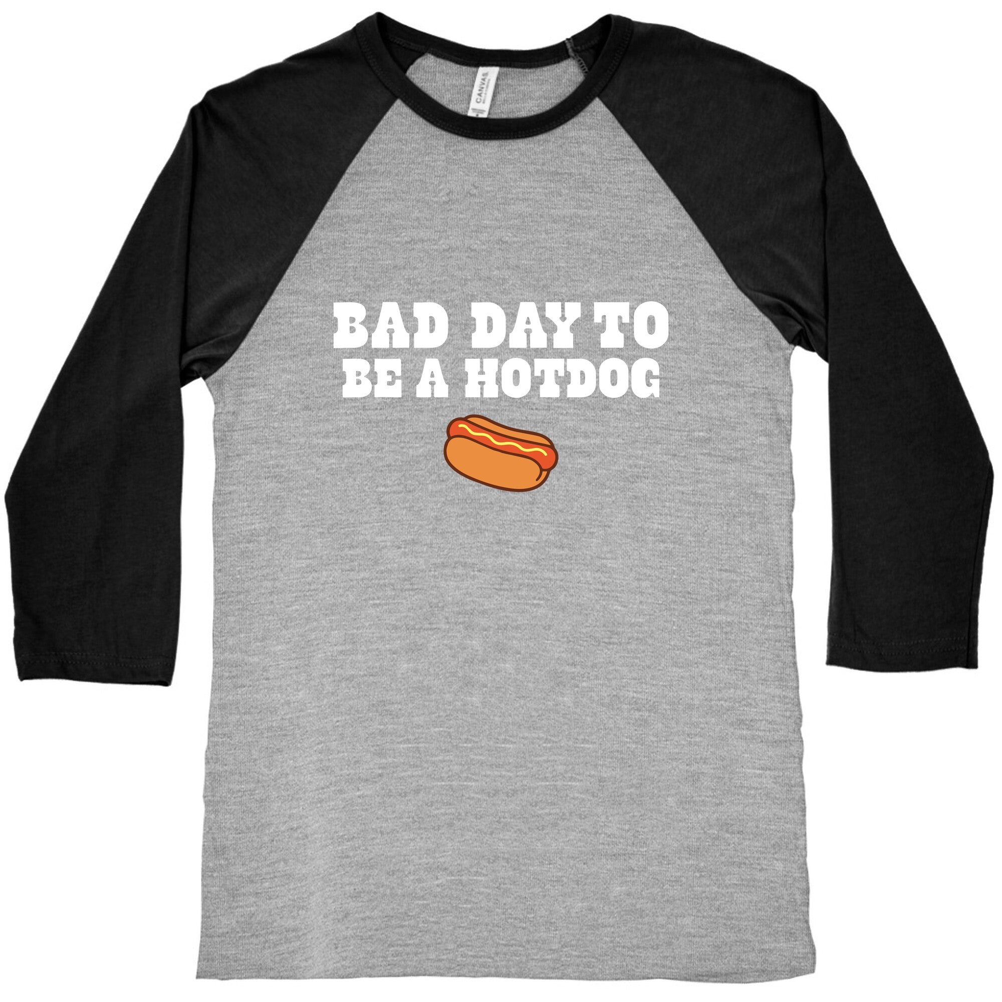 Bad Day to Be a Hot Dog Baseball Tee Hoodie, Sweatshirt | CoreVibeTees.com (Image 2)