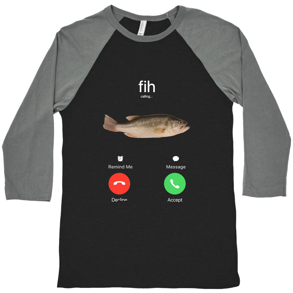 Fih Calling Me Baseball Tee Hoodie, Sweatshirt | CoreVibeTees.com (Image 1)