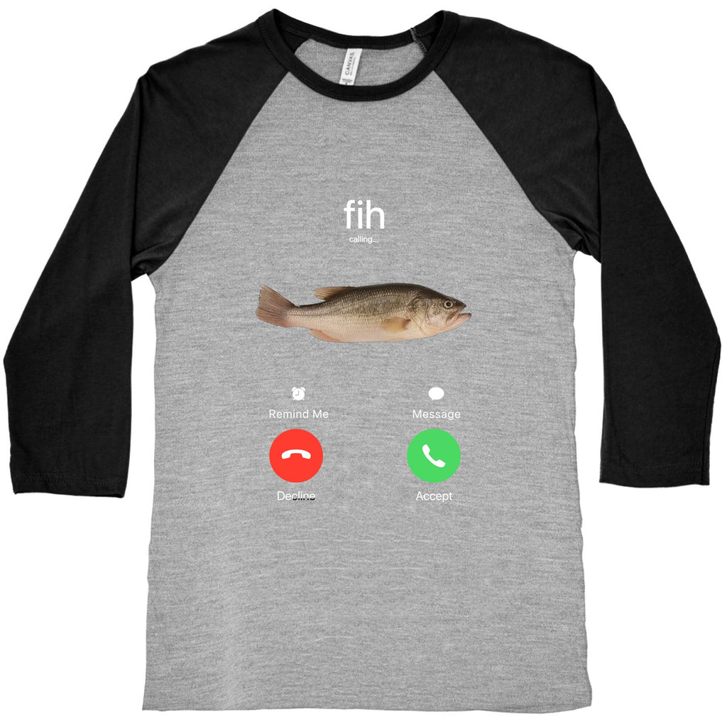 Fih Calling Me Baseball Tee Hoodie, Sweatshirt | CoreVibeTees.com (Image 2)