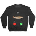 Fih Calling Me Crewneck Sweatshirt T-Shirts, Hoodie | CoreVibeTees.com (Image 1)