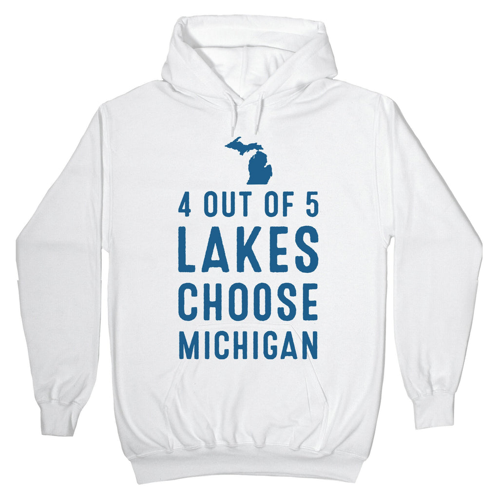 4 Out of 5 Lakes Choose Michigan Hoodie T-Shirts, Sweatshirt | CoreVibeTees.com