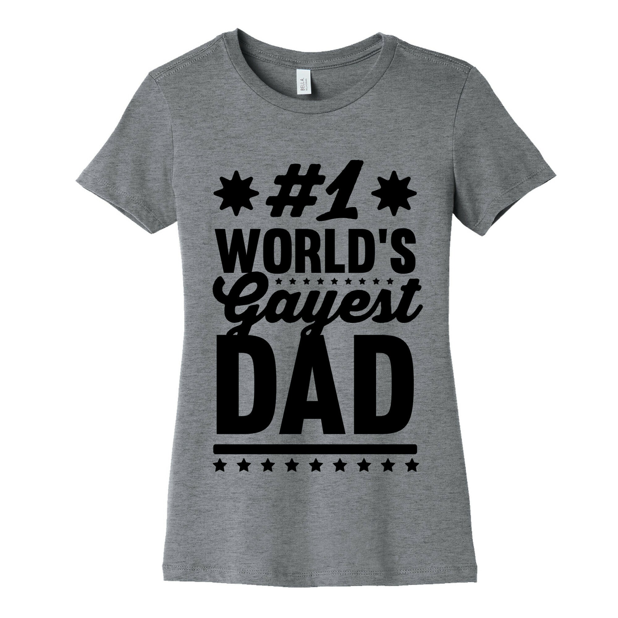 #1 World's Gayest Dad Women's Cotton Tee Hoodie, Sweatshirt | CoreVibeTees.com (Image 2)