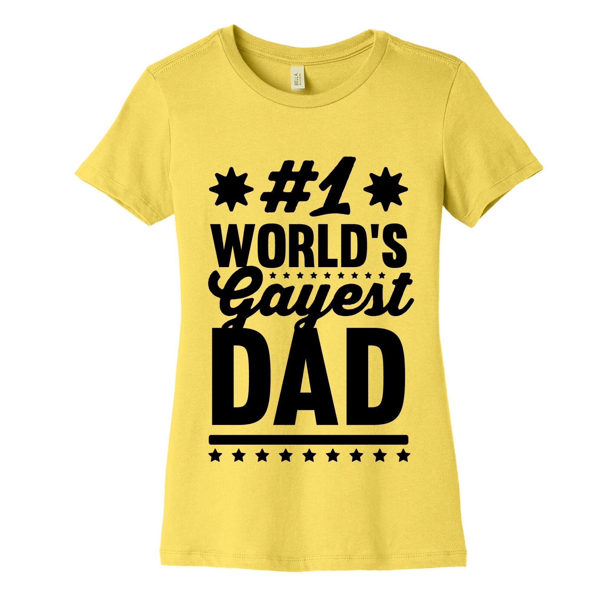 #1 World's Gayest Dad Women's Cotton Tee Hoodie, Sweatshirt | CoreVibeTees.com (Image 3)
