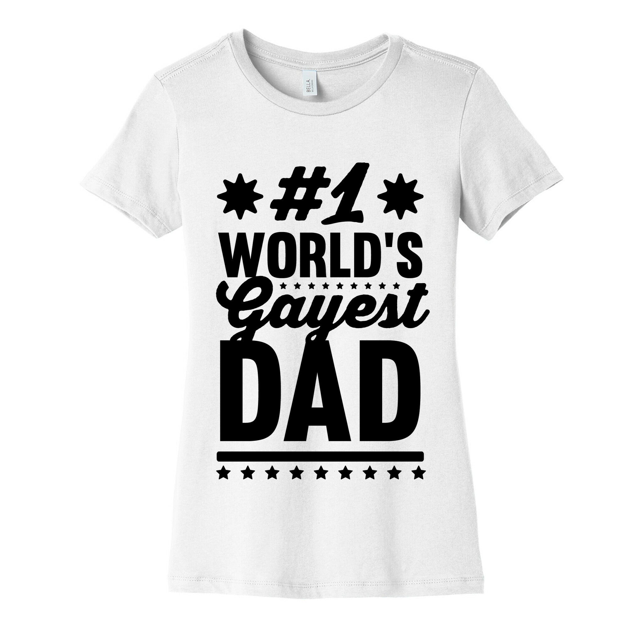 #1 World's Gayest Dad Women's Cotton Tee Hoodie, Sweatshirt | CoreVibeTees.com (Image 4)