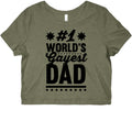 #1 World's Gayest Dad Graphic Baby Tee Hoodie, Sweatshirt | CoreVibeTees.com (Image 1)