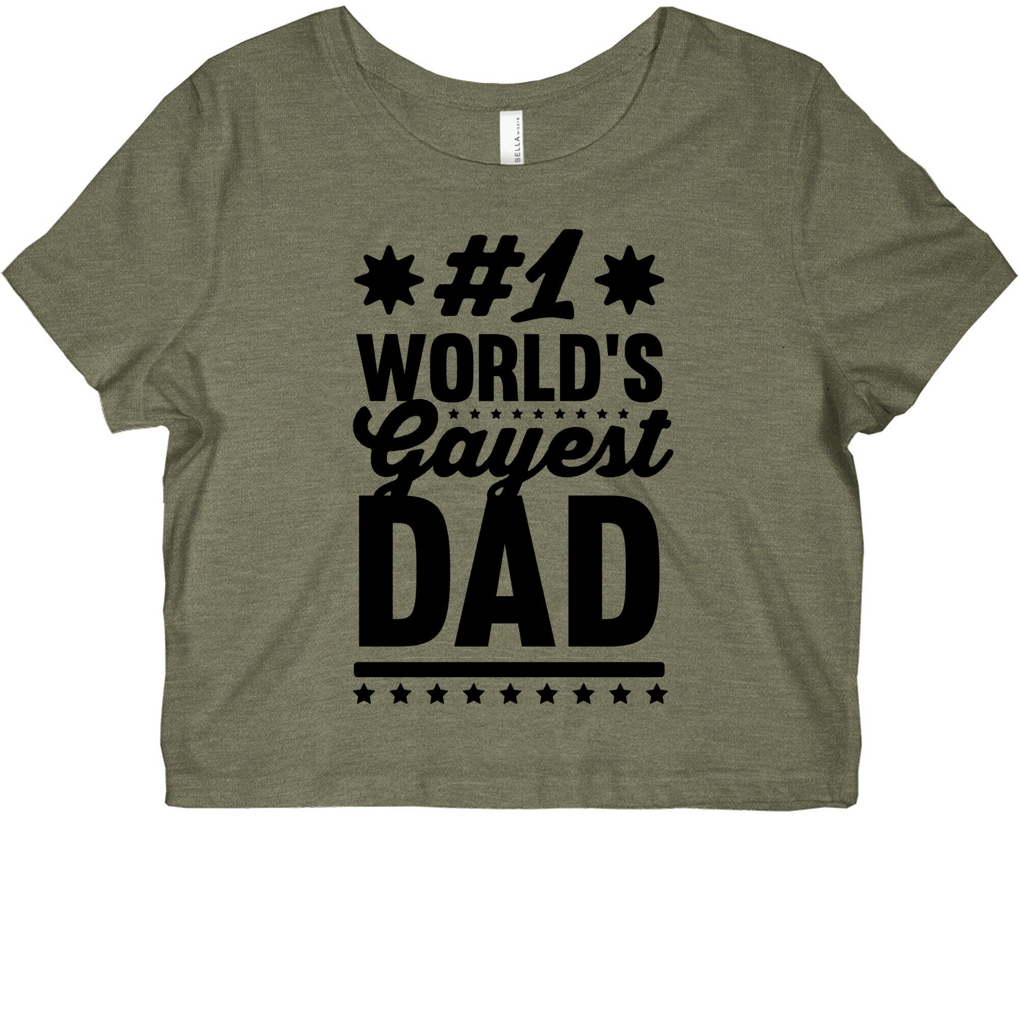#1 World's Gayest Dad Graphic Baby Tee Hoodie, Sweatshirt | CoreVibeTees.com (Image 1)
