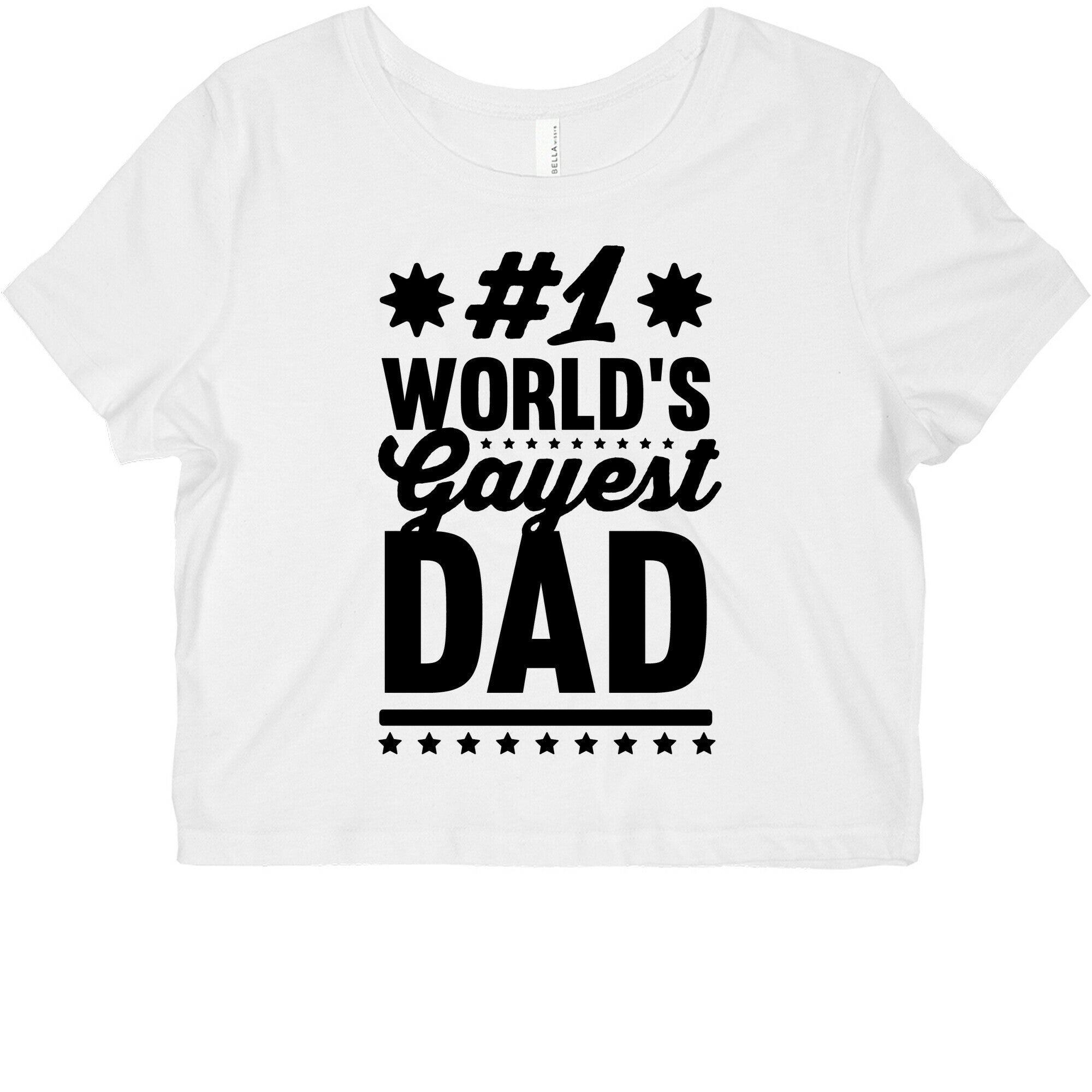 #1 World's Gayest Dad Graphic Baby Tee Hoodie, Sweatshirt | CoreVibeTees.com (Image 2)