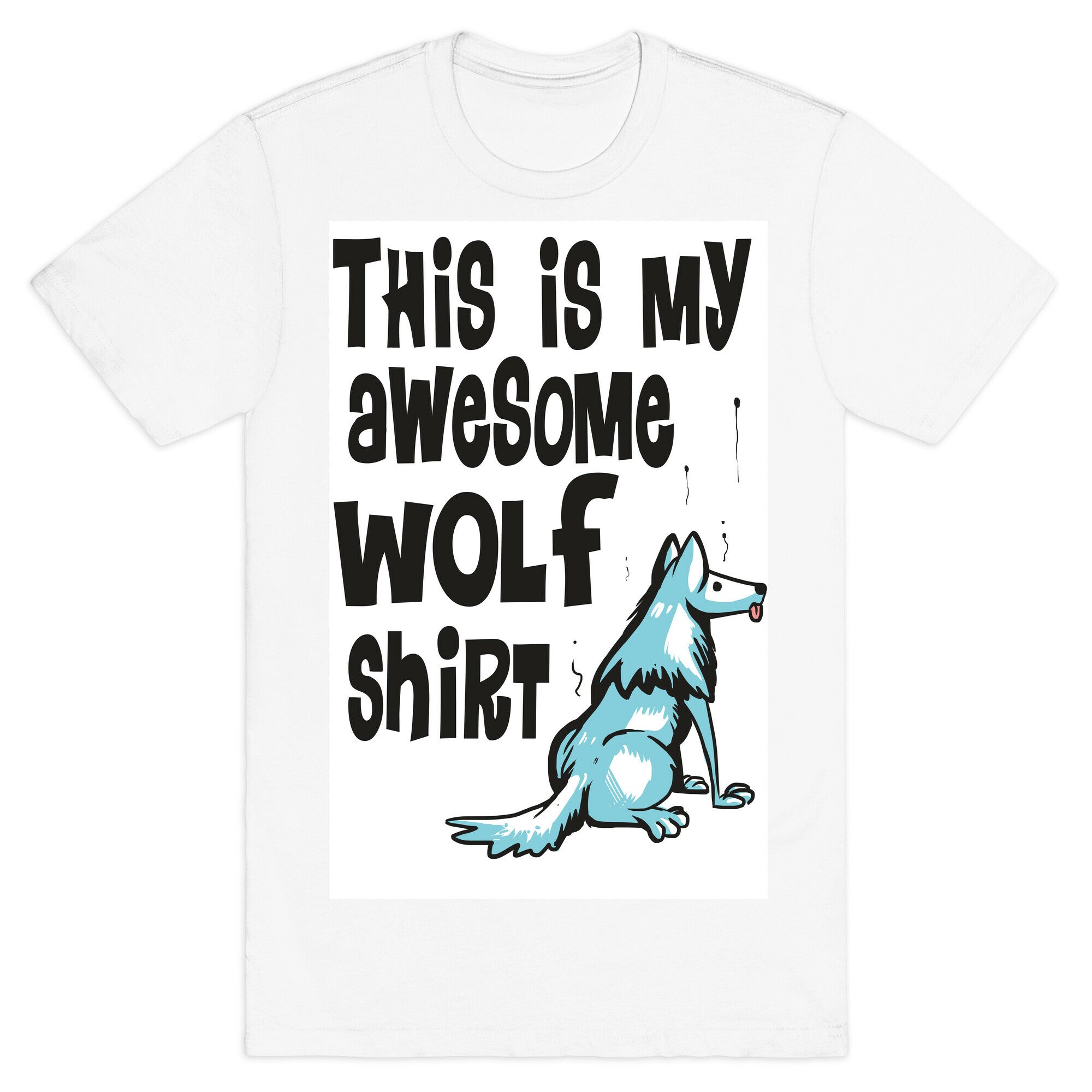 AWESOME WOLF SHIRT T-Shirt Hoodie, Sweatshirt | CoreVibeTees.com (Image 2)