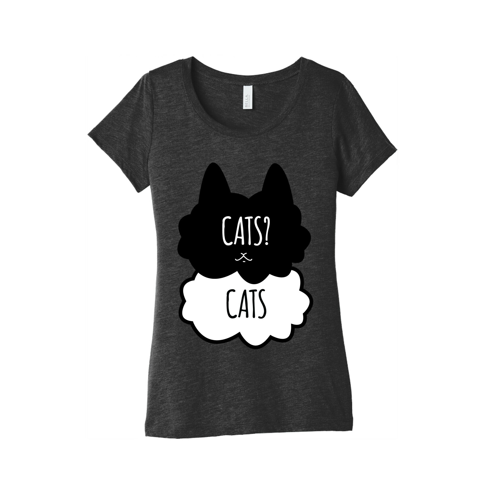 Cats? Cats Women's Triblend Tee Hoodie, Sweatshirt | CoreVibeTees.com (Image 2)