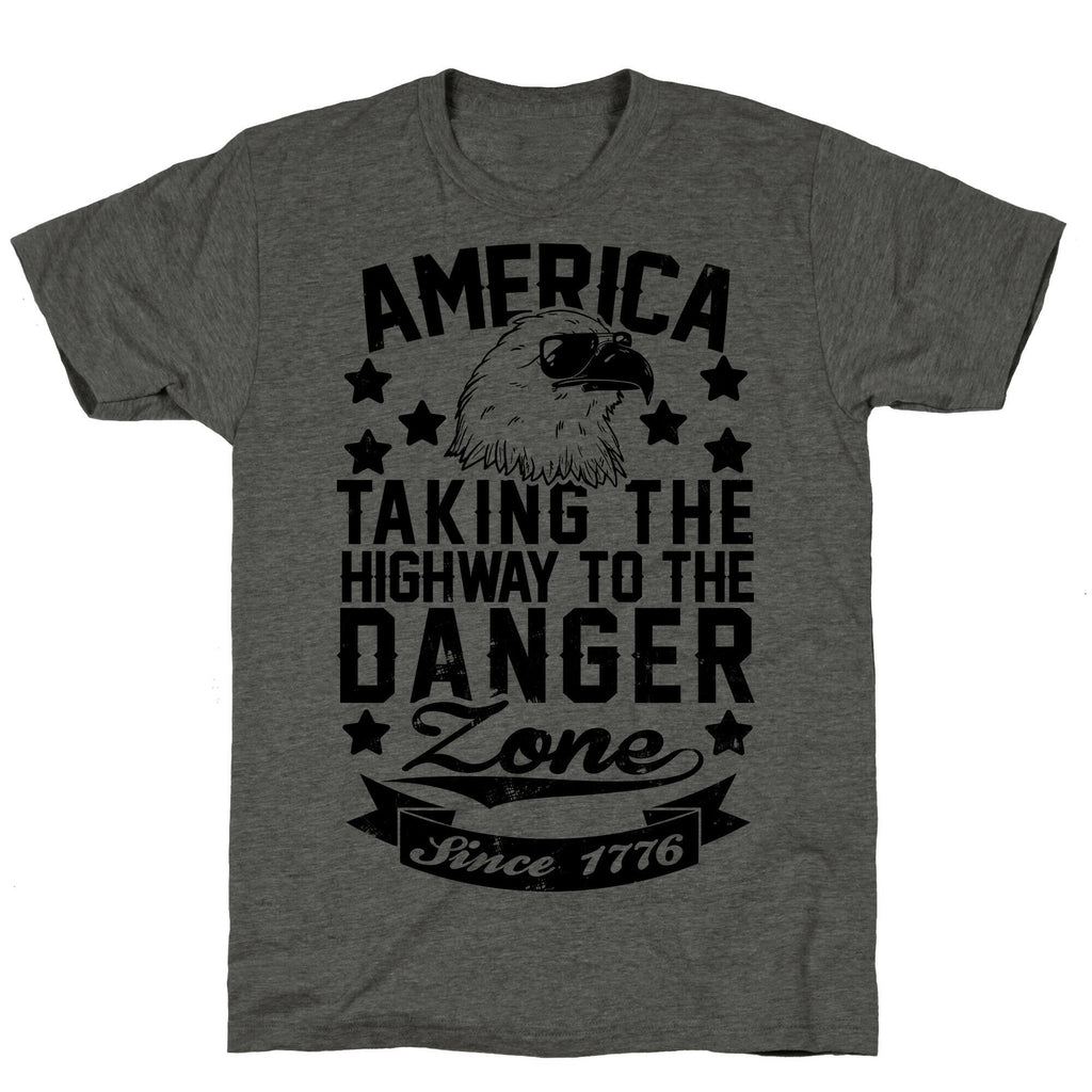 America: Taking The Highway To The Danger Zone Since 1776 Unisex Triblend Tee Hoodie, Sweatshirt | CoreVibeTees.com (Image 2)