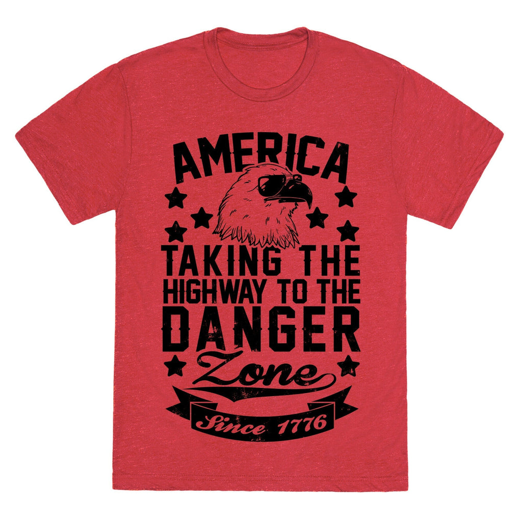 America: Taking The Highway To The Danger Zone Since 1776 Unisex Triblend Tee Hoodie, Sweatshirt | CoreVibeTees.com (Image 3)