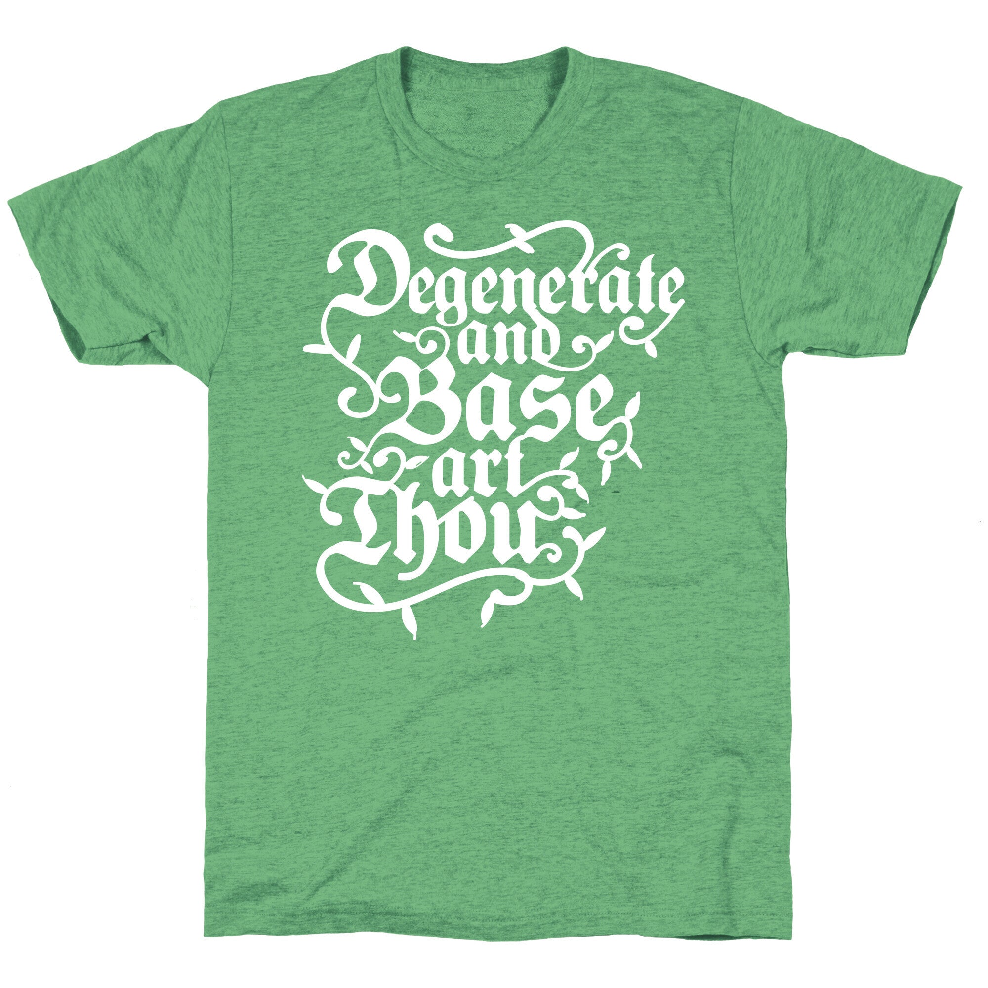 Degenerate and Base Art Thou Unisex Triblend Tee Hoodie, Sweatshirt | CoreVibeTees.com (Image 2)