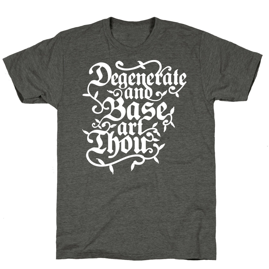 Degenerate and Base Art Thou Unisex Triblend Tee Hoodie, Sweatshirt | CoreVibeTees.com (Image 3)
