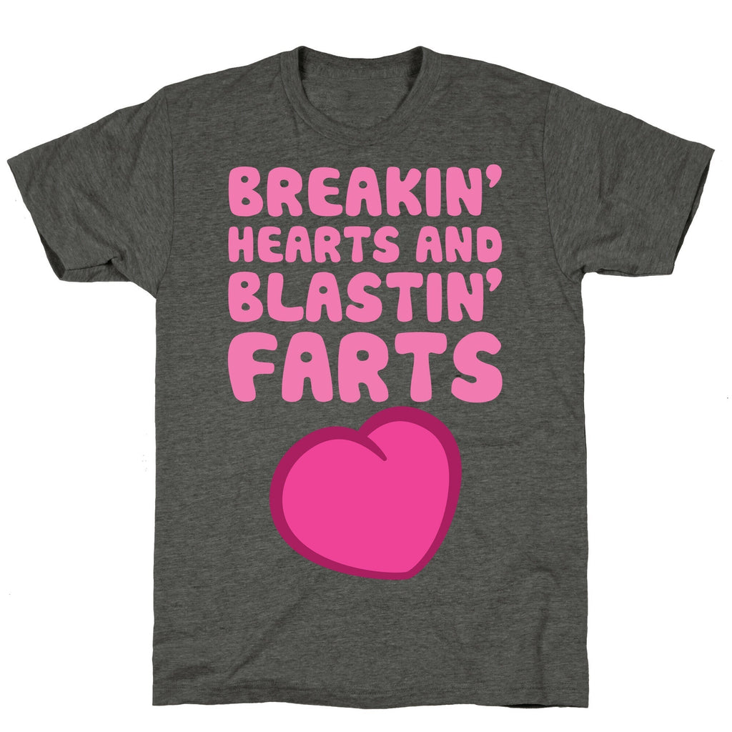 Breakin' Hearts And Blastin' Farts Unisex Triblend Tee Hoodie, Sweatshirt | CoreVibeTees.com (Image 3)