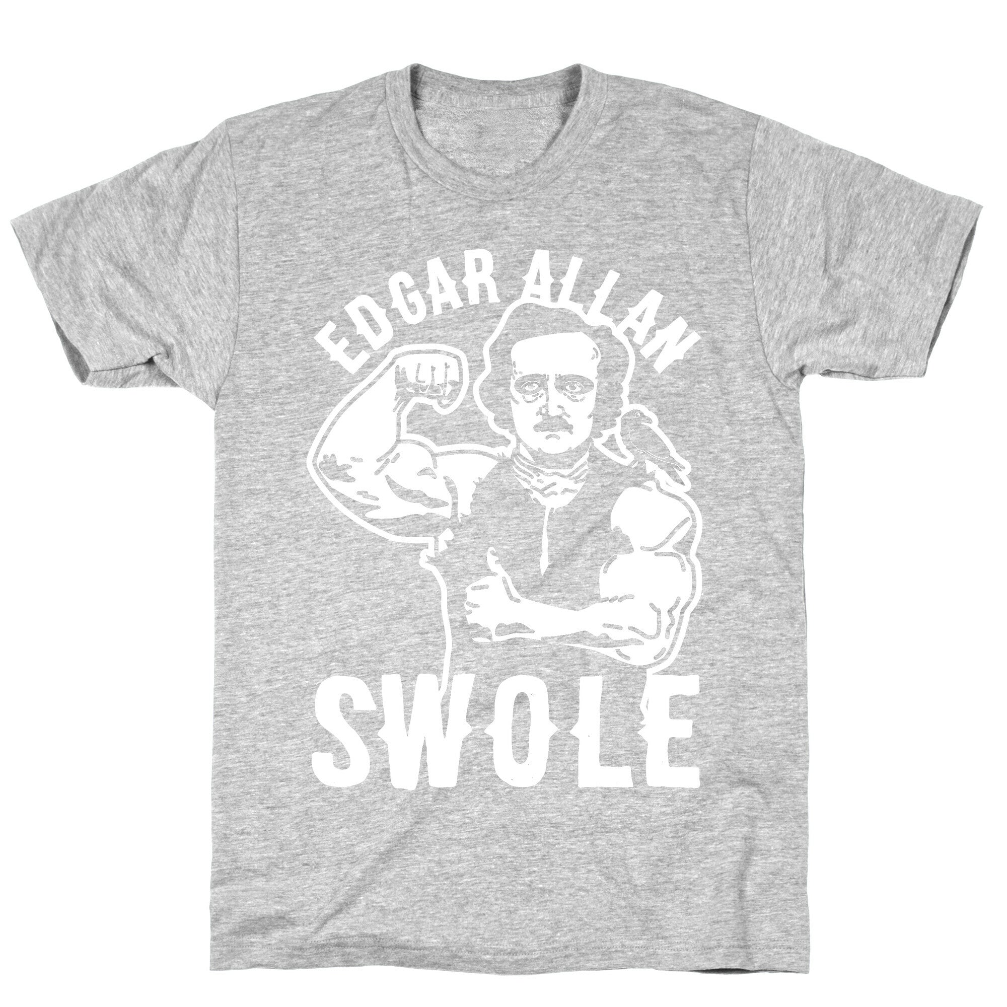 Edgar Allan Swole T-Shirt Hoodie, Sweatshirt | CoreVibeTees.com (Image 2)
