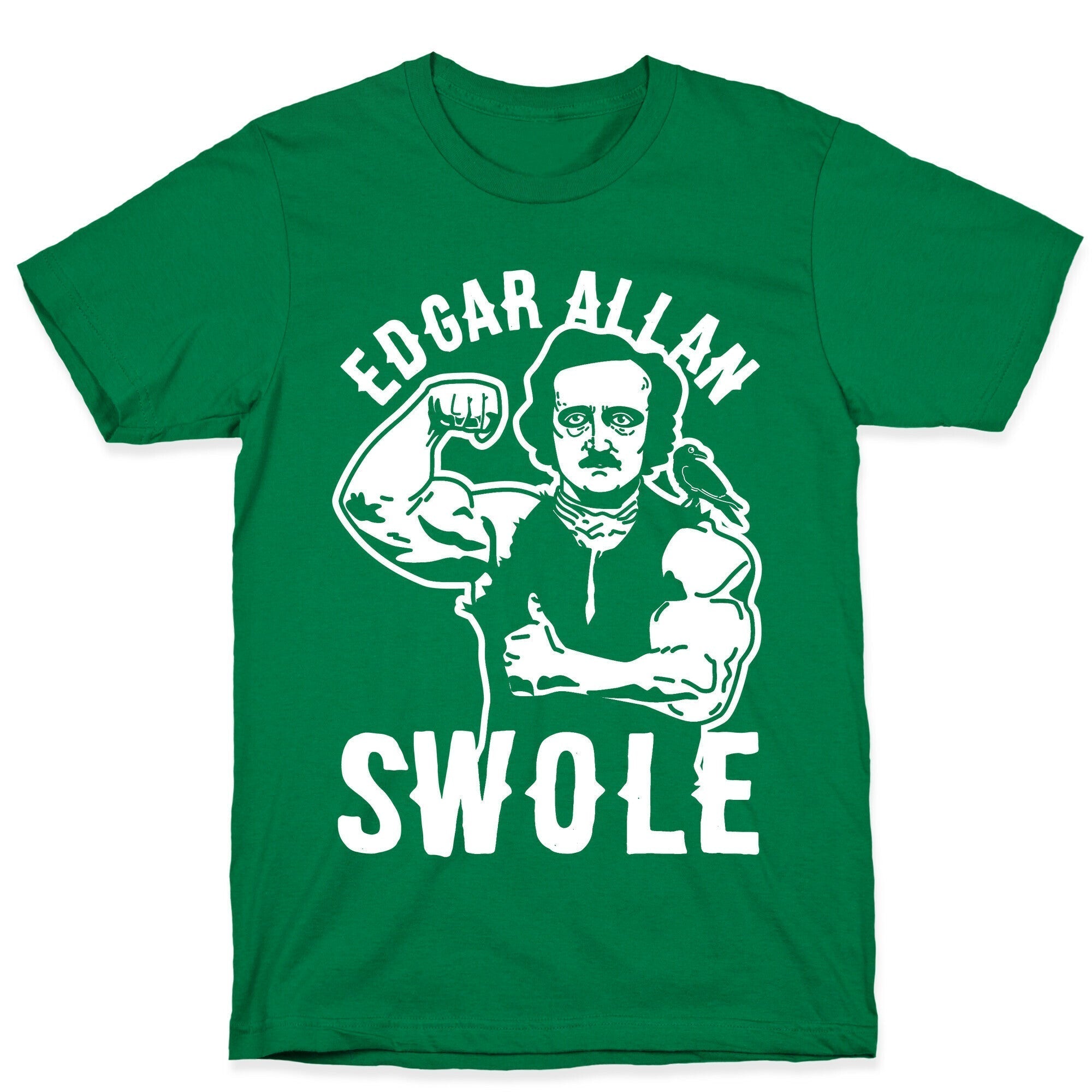 Edgar Allan Swole T-Shirt Hoodie, Sweatshirt | CoreVibeTees.com (Image 3)