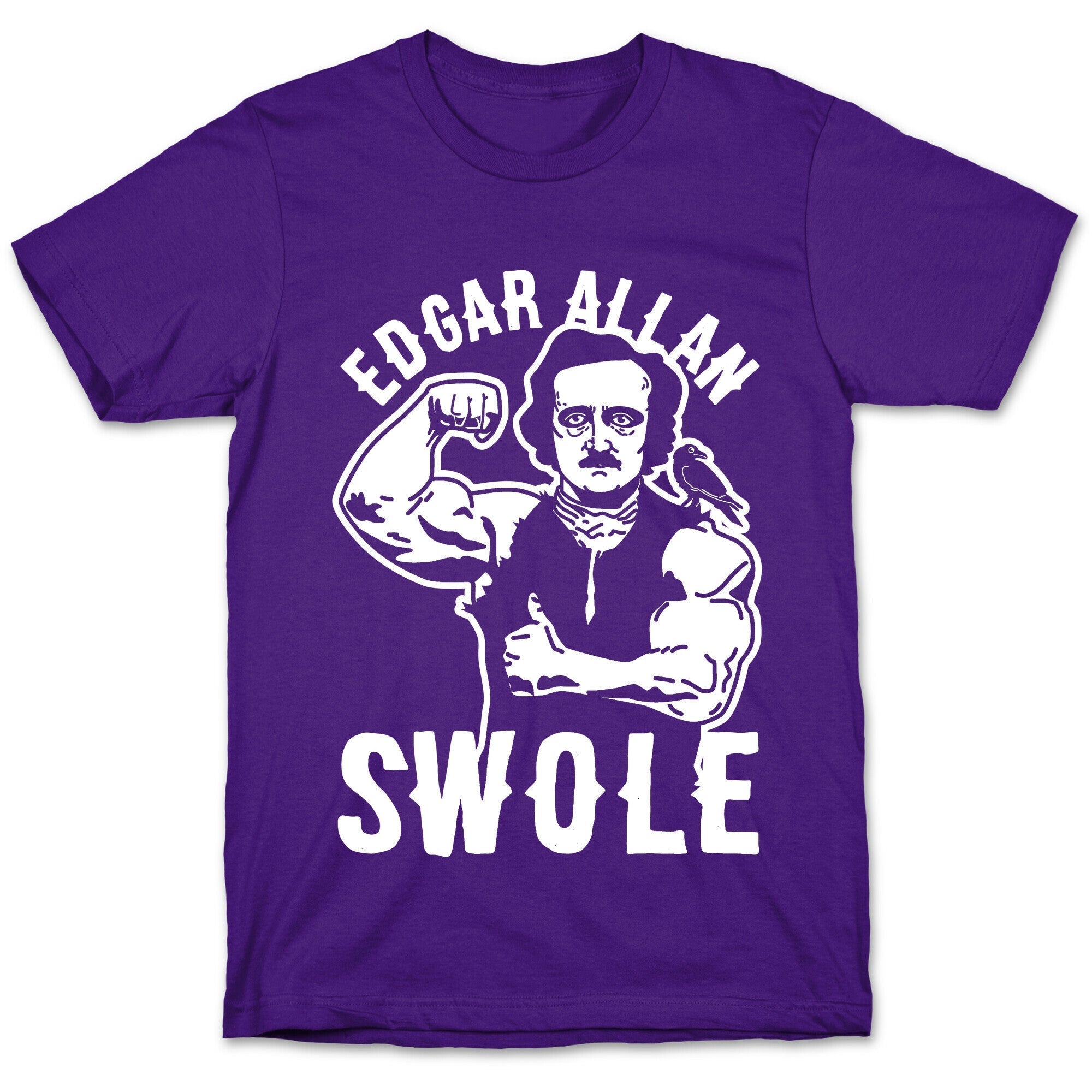Edgar Allan Swole T-Shirt Hoodie, Sweatshirt | CoreVibeTees.com (Image 5)
