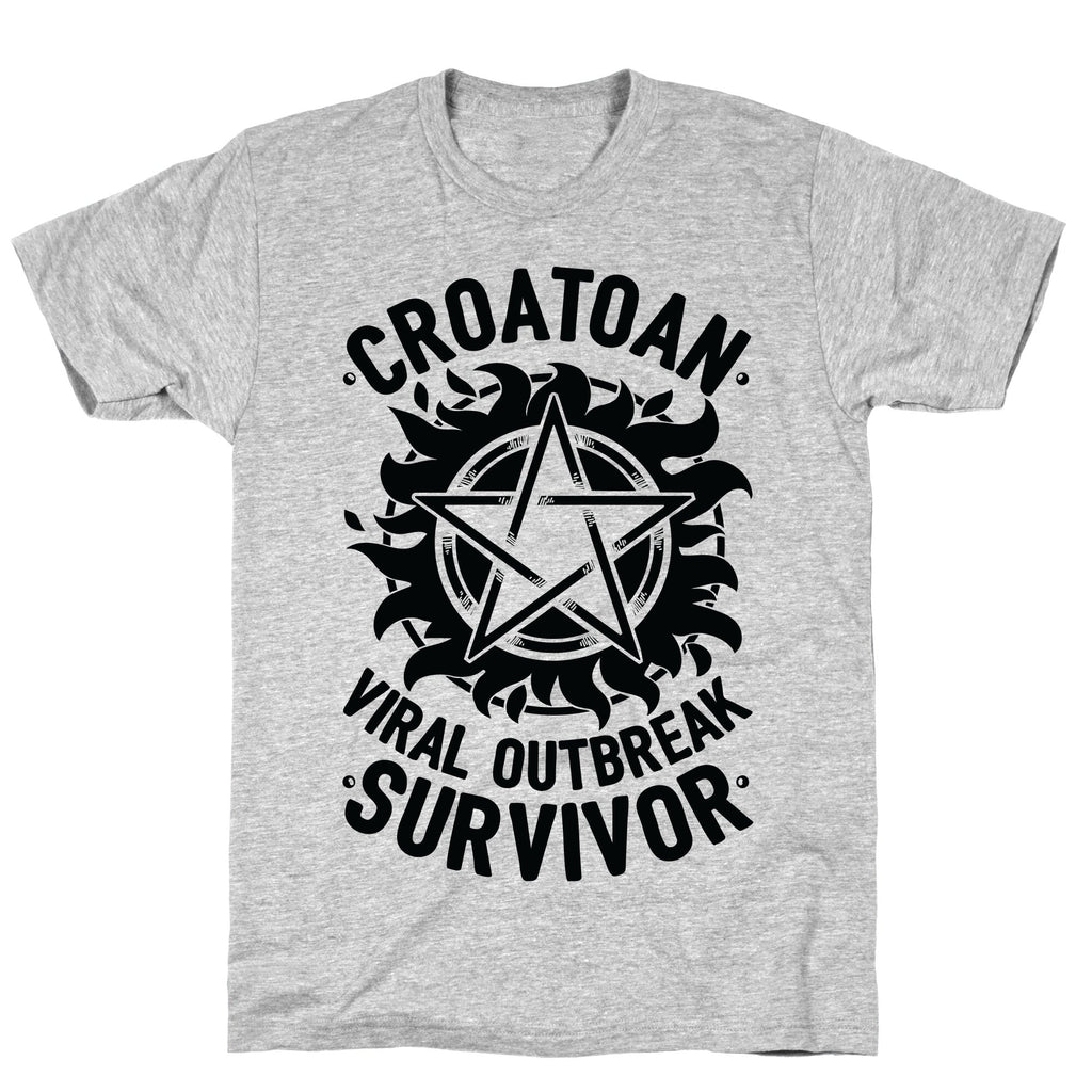 Croatoan Virus Outbreak Survivor T-Shirt Hoodie, Sweatshirt | CoreVibeTees.com (Image 3)