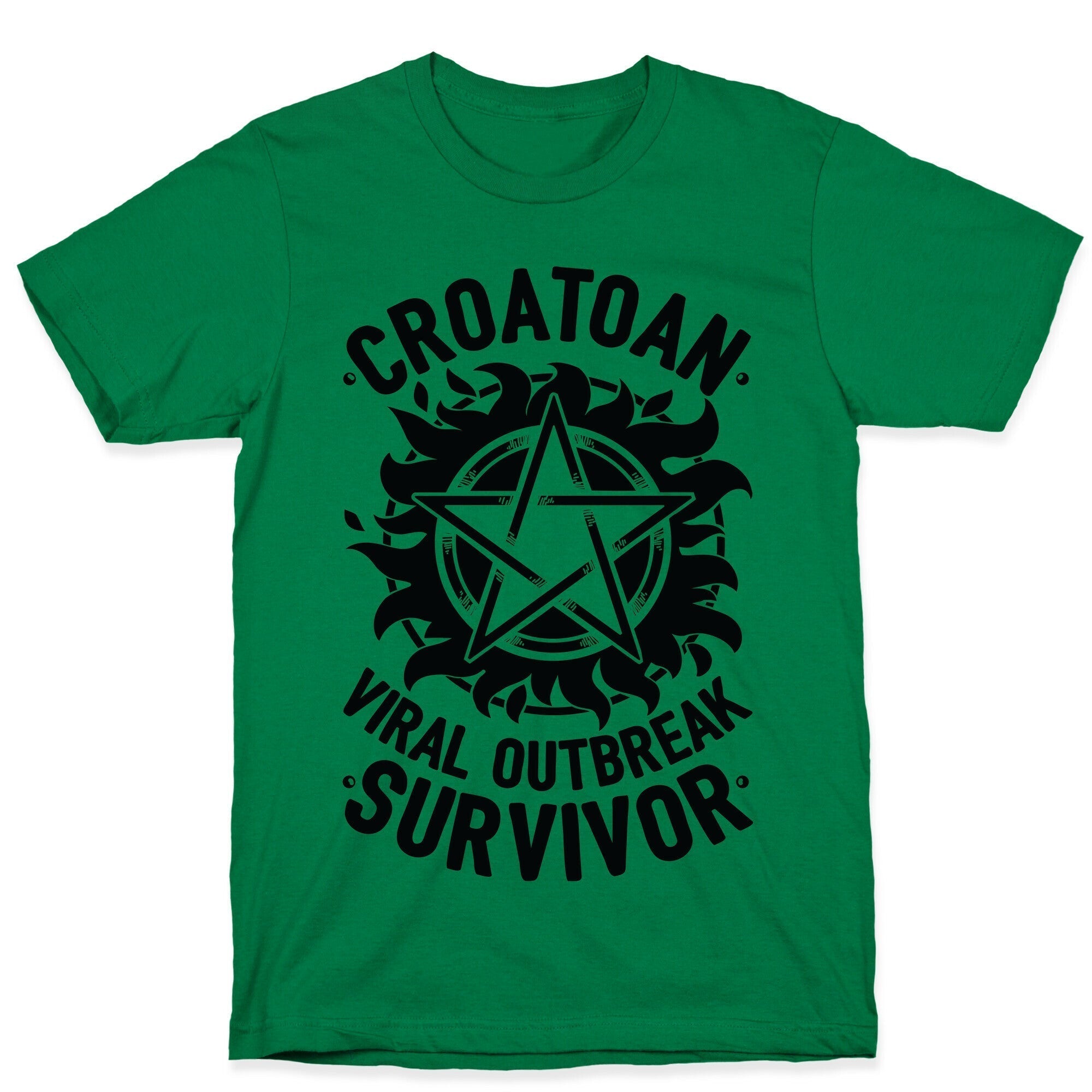 Croatoan Virus Outbreak Survivor T-Shirt Hoodie, Sweatshirt | CoreVibeTees.com (Image 4)