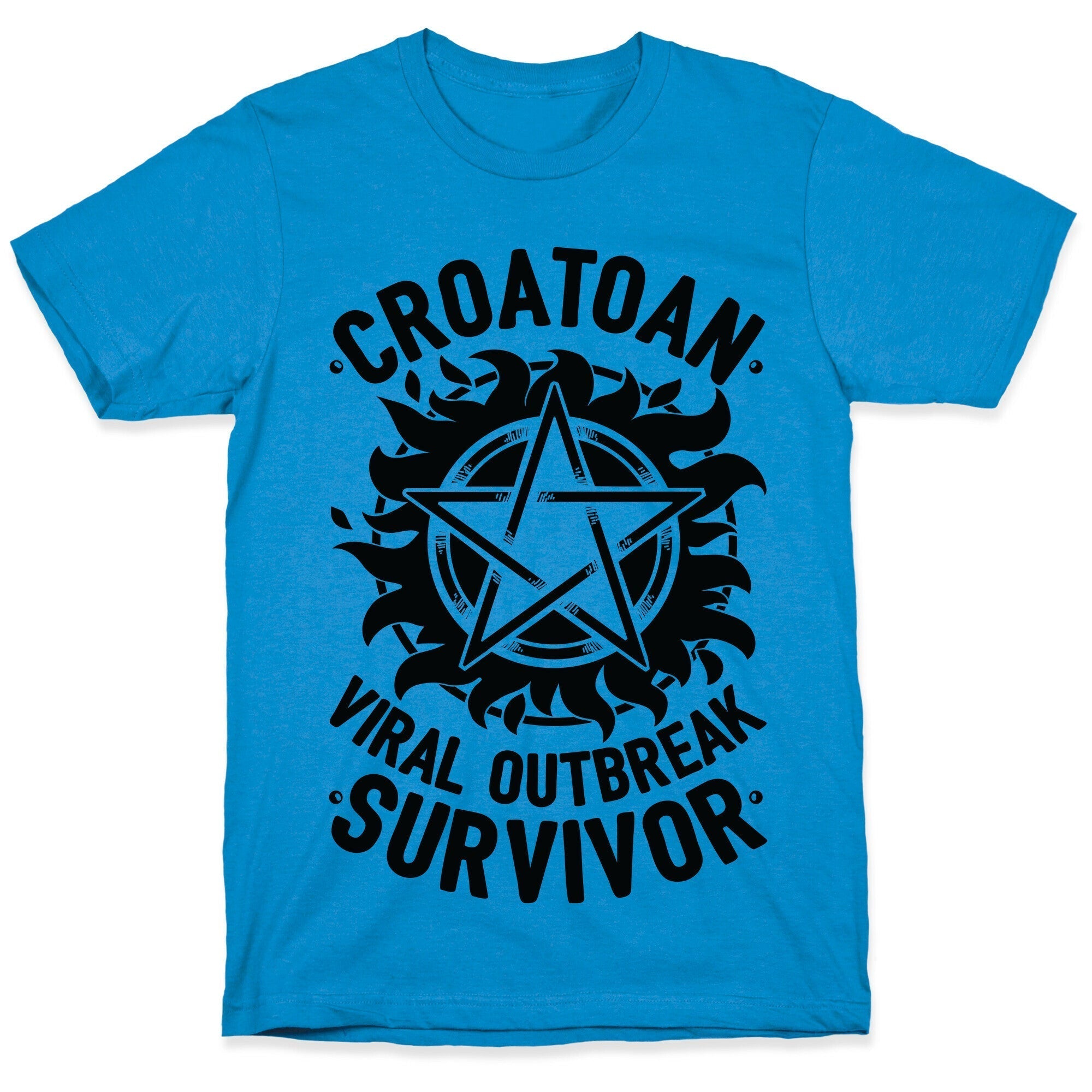 Croatoan Virus Outbreak Survivor T-Shirt Hoodie, Sweatshirt | CoreVibeTees.com (Image 1)
