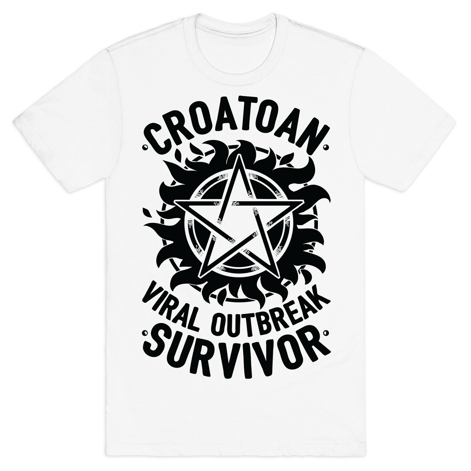 Croatoan Virus Outbreak Survivor T-Shirt Hoodie, Sweatshirt | CoreVibeTees.com (Image 2)