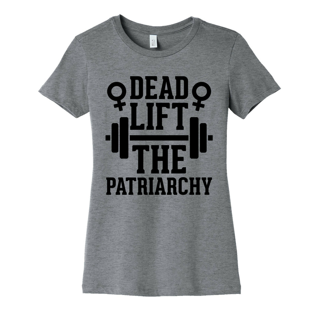 Dead Lift The Patriarchy Women's Cotton Tee Hoodie, Sweatshirt | CoreVibeTees.com (Image 2)