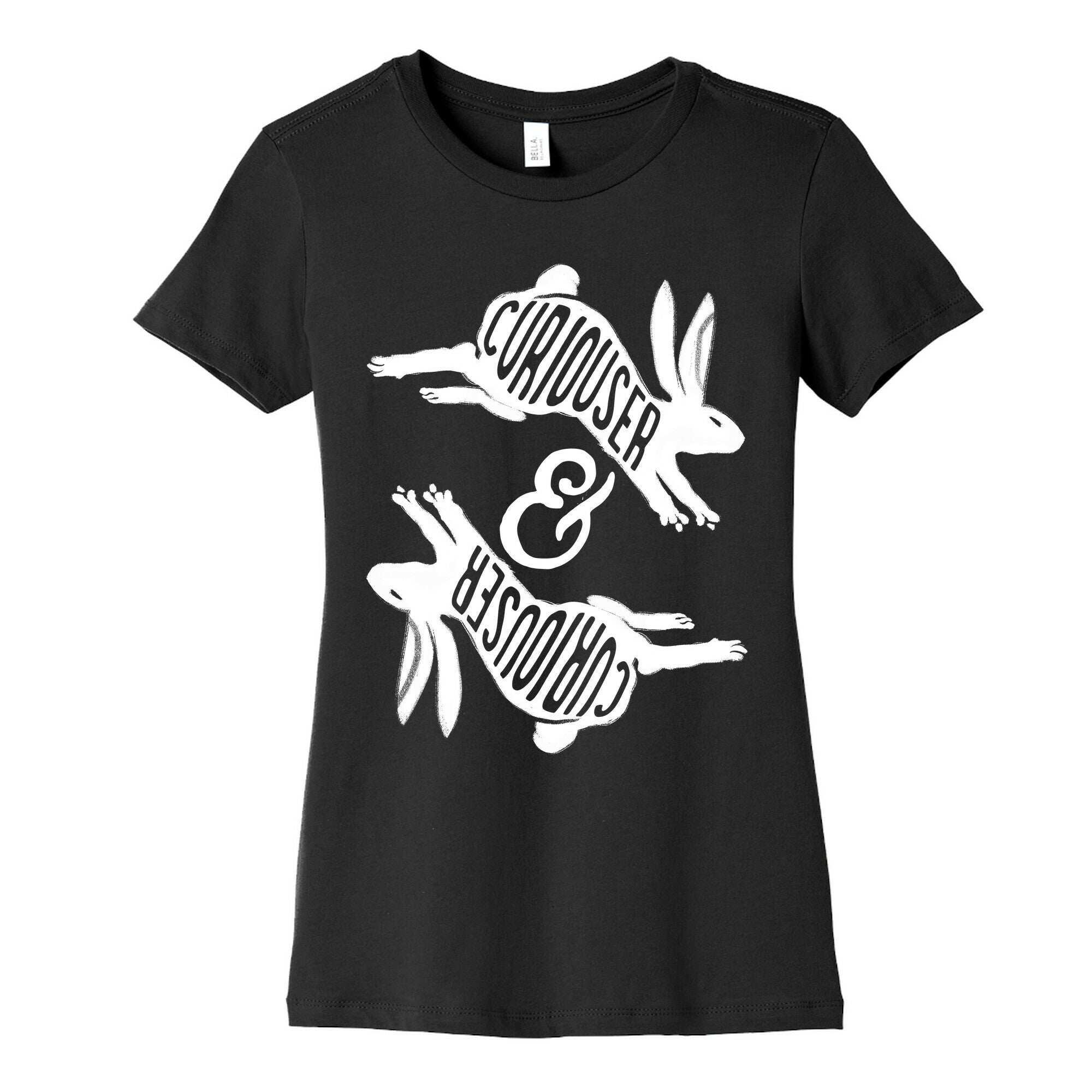 Curiouser And Curiouser Women's Cotton Tee Hoodie, Sweatshirt | CoreVibeTees.com (Image 5)