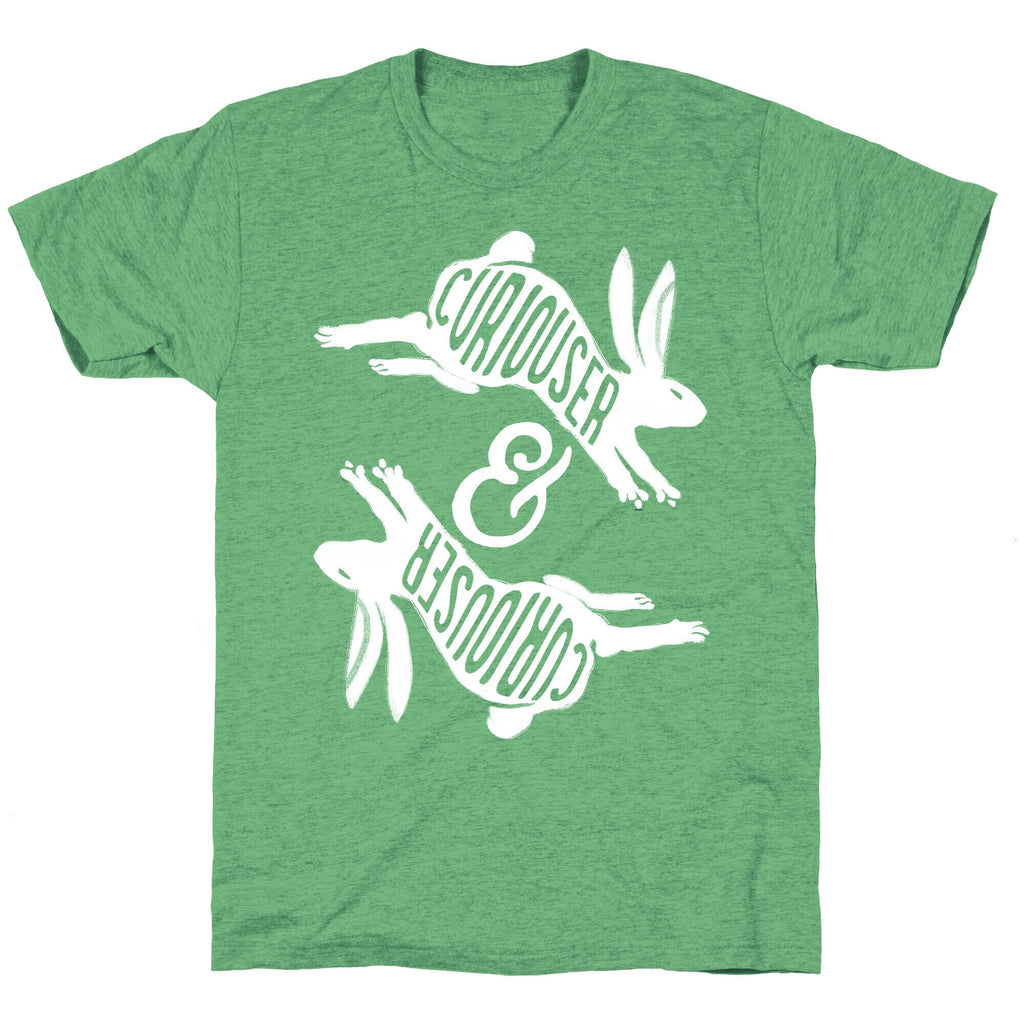 Curiouser And Curiouser Unisex Triblend Tee Hoodie, Sweatshirt | CoreVibeTees.com (Image 2)