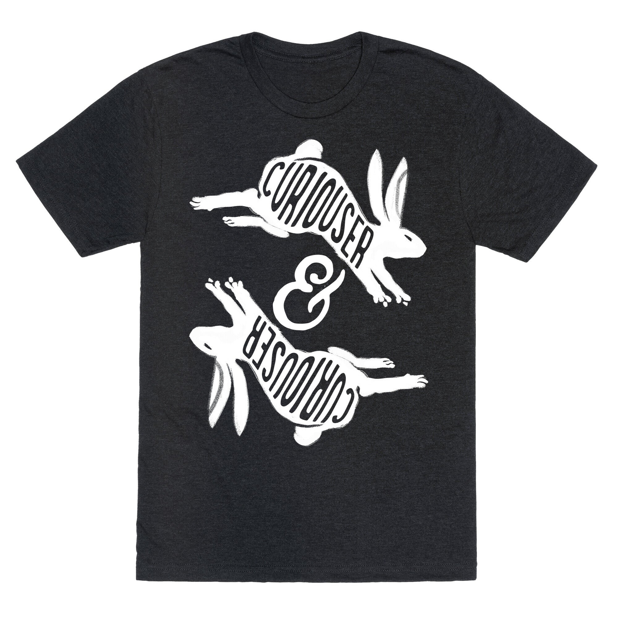 Curiouser And Curiouser Unisex Triblend Tee Hoodie, Sweatshirt | CoreVibeTees.com (Image 1)
